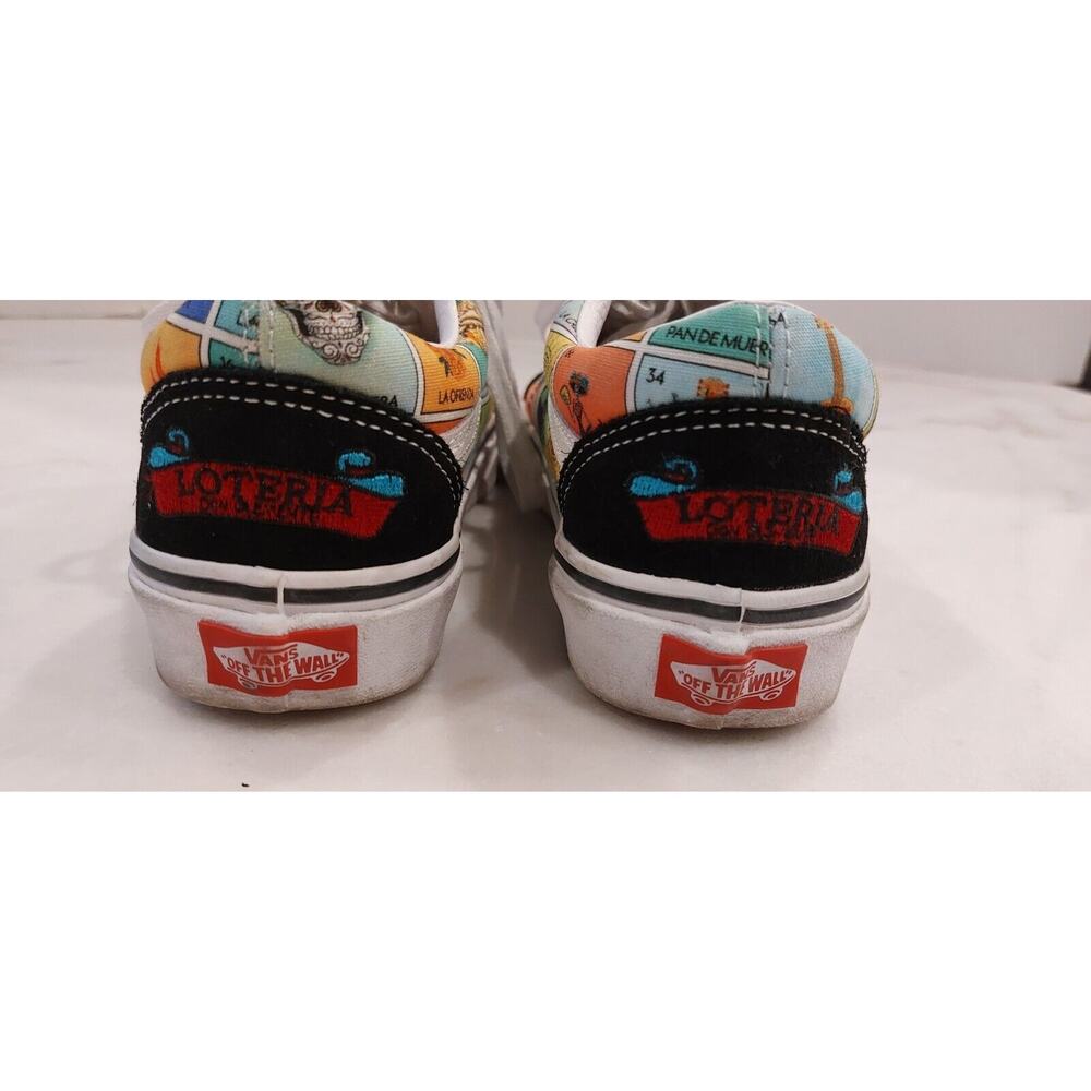 Vans "Loteria Old Skool" Sneakers (Multi/True White) Skate Women Sz 6 / Mens 4.5 - Picture 7 of 8